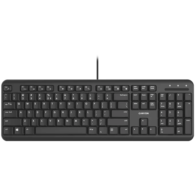 CANYON keyboard HKB-20 EN Velvet Wired Black — image 1