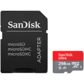 SANDISK Ultra microSDXC 256GB + SD Adapter 150MB/s A1 Class 10 UHS-I