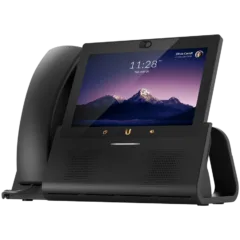 Ubiquiti UTP-TouchMax Premium desktop smartphone that delivers the ultimate user experience, 7" touch display, Ergonomic handset with mute button, Hi-performance speakerphone, Bluetooth support, PoE+ in