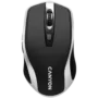 CANYON MW-19, 2.4GHz Wireless Rechargeable Mouse with Pixart sensor, 6keys, Silent switch for right/left keys,Add NTCDPI: 800/1200/1600, Max. usage 50 hours for one time full charged, 300mAh Li-poly battery, Black -Silver, cable length 0.6m, 121*70*39mm, 0.