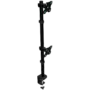 ONKRON Desk Mount for Two Monitors 13 - 34" up to 8 kg, Tilt-Swivel, with Rotation, Black
