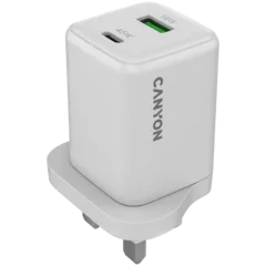 CANYON charger CU45AC GaN 45W 1xPD 1xQC UK White
