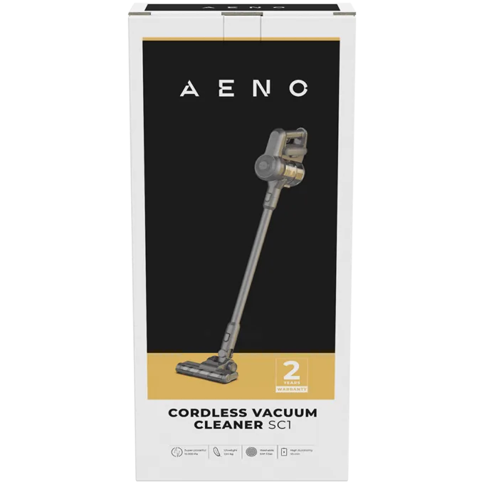 AENO Cordless vacuum cleaner SC1-UK: UK plug, electric turbo brush, LED lighted brush, resizable and easy to maneuver, 120W — image 3