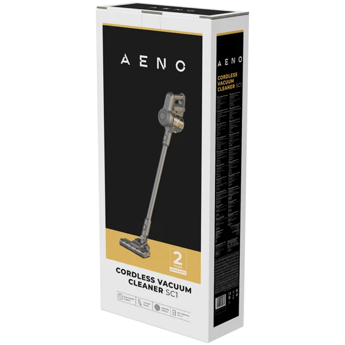 AENO Cordless vacuum cleaner SC1-UK: UK plug, electric turbo brush, LED lighted brush, resizable and easy to maneuver, 120W — image 4