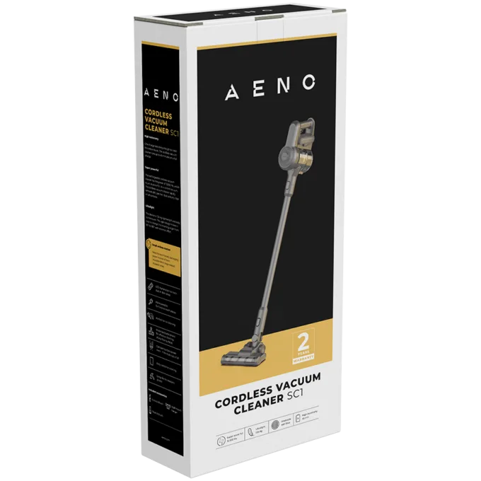 AENO Cordless vacuum cleaner SC1-UK: UK plug, electric turbo brush, LED lighted brush, resizable and easy to maneuver, 120W — image 5