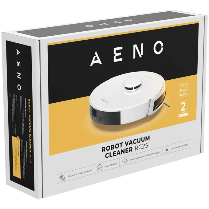 AENO Robot Vacuum Cleaner RC2S: wet & dry cleaning, smart control AENO App, powerful Japanese Nidec motor, turbo mode — image 12