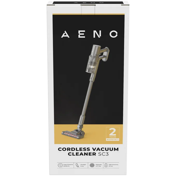 AENO Cordless vacuum cleaner SC3: electric turbo brush, LED lighted brush, resizable and easy to maneuver, 250W — image 3