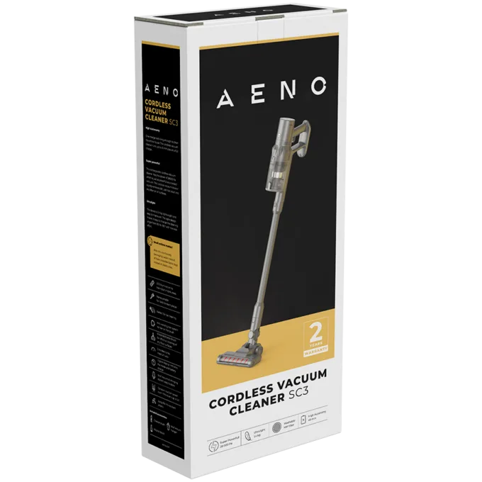 AENO Cordless vacuum cleaner SC3: electric turbo brush, LED lighted brush, resizable and easy to maneuver, 250W — image 5