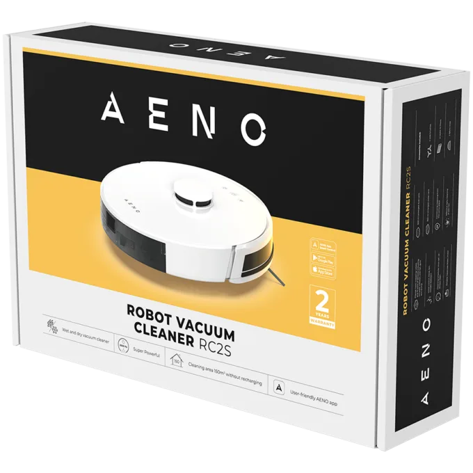 AENO Robot Vacuum Cleaner RC2S: wet & dry cleaning, smart control AENO App, powerful Japanese Nidec motor, turbo mode — image 11