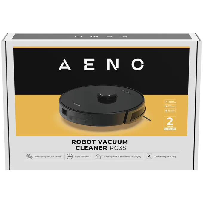 AENO Robot Vacuum Cleaner RC3S: wet & dry cleaning, smart control AENO App, powerful Japanese Nidec motor, turbo mode — image 8