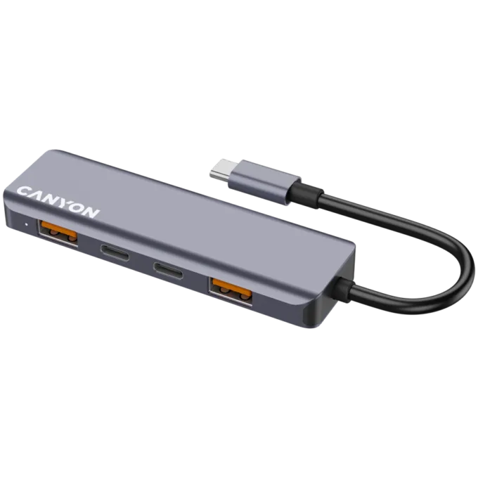 CANYON hub DS-18 5in1 USB-C Grey — image 1