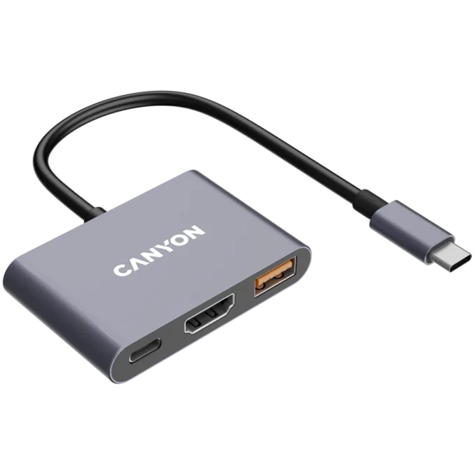 CANYON hub DS-4 3in1 USB-C Grey — image 4