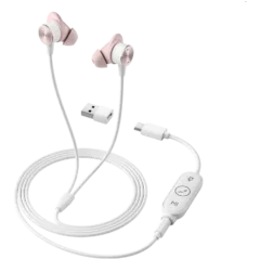 LOGITECH Logi Zone Wired Earbuds - ROSE - USB - EMEA-914
