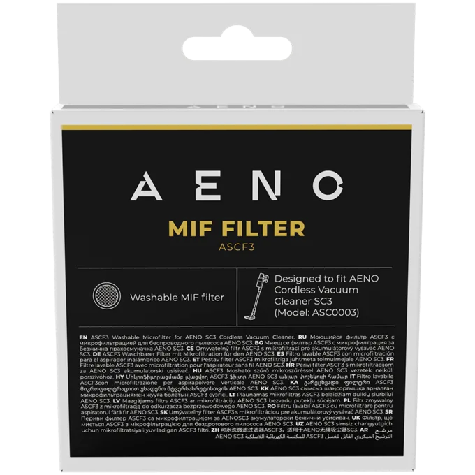 AENO Washable MIF filter for stick vacuum cleaner SC3 — image 2