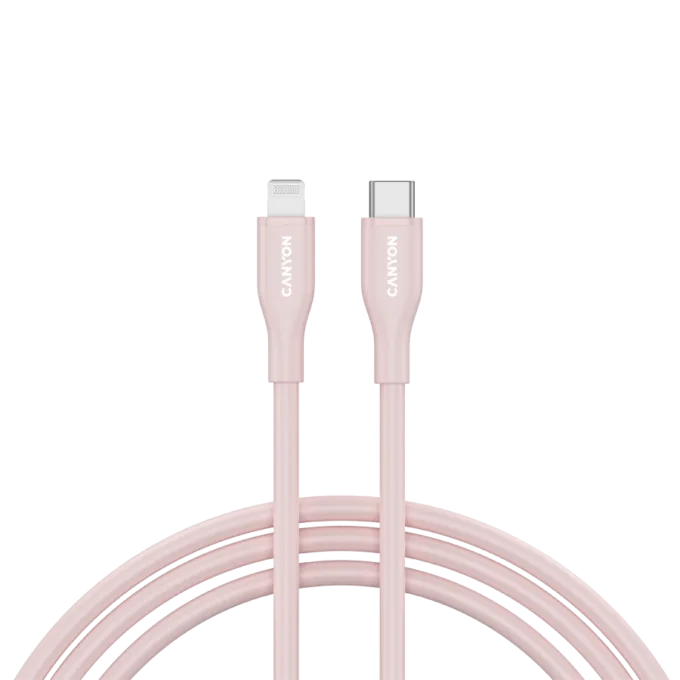 CANYON cable CLNM60 C-L 60W MFI 1m Silicon Pink — image 1