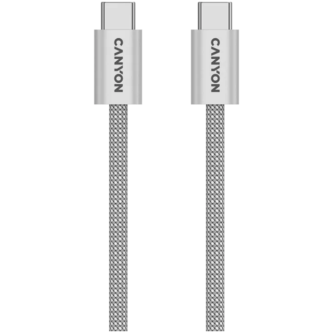 CANYON cable OnWire 60MG C-C 60W Magnet Braided 1m Light Grey — image 1