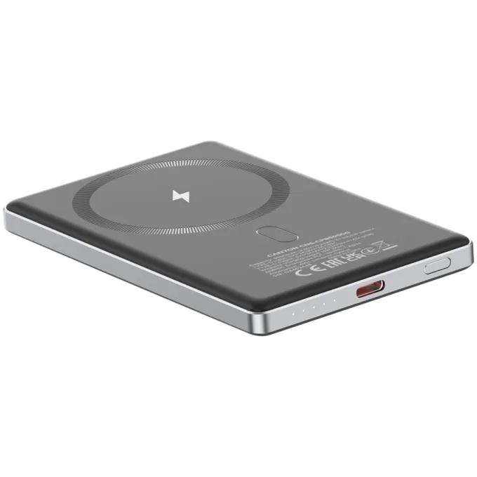 CANYON power bank OnPower 505 slim Magnetic 5000 mAh PD20W Dark Grey — image 5