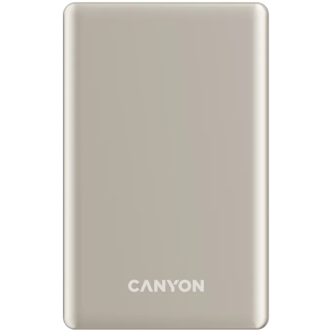 CANYON power bank OnPower 510 slim Magnetic 10000 mAh PD20W Beige — image 1
