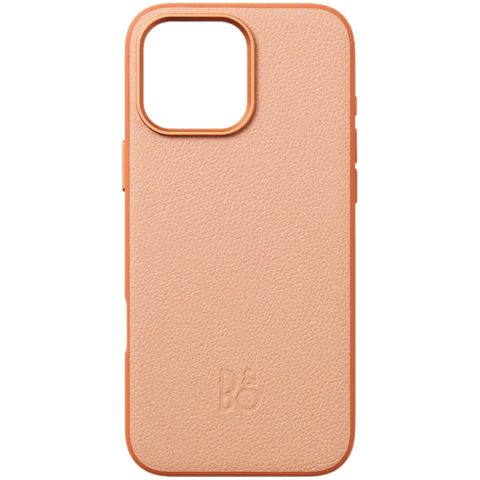 iPhone 16 Pro Max Leather Case Sunset Apricot — image 1