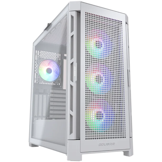 COUGAR AIRFACE PRO RGB PC Case, Mid Tower, White — image 1