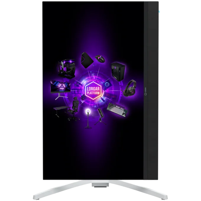 LORGAR 27MP1, UHD MiniLED Gaming Monitor Pro, 27'' (3840*2160) fast IPS flat monitor, black/milky grey — image 8