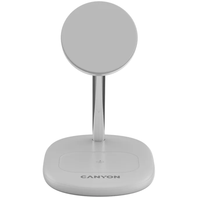 CANYON wireless charger WCS-205 15W Qi2 2in1 w/o adapter White — image 2