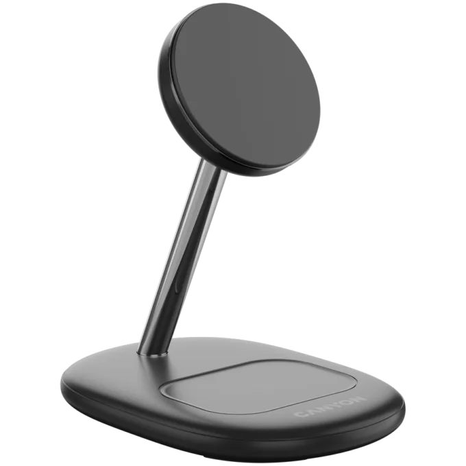 CANYON wireless charger WCS-205 15W Qi2 2in1 w/o adapter Black — image 3