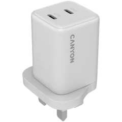 CANYON charger CU65ACC GaN 65W 2xPD 1xQC UK White