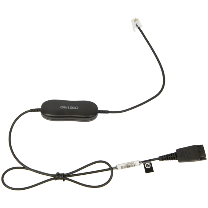 JABRA GN 1210 cord 0.8m straight QD to RJ9 — image 1