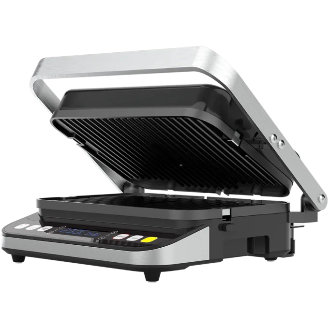 AENO ''Electric Grill EG1: 2000W, 3 heating modes - Upper Grill, Lower Grill, Both Grills  Defrost, Max opening angle -180°, Temperature regulation, Timer, Removable double-sided plates, Plate size 320*220mm'' — image 1