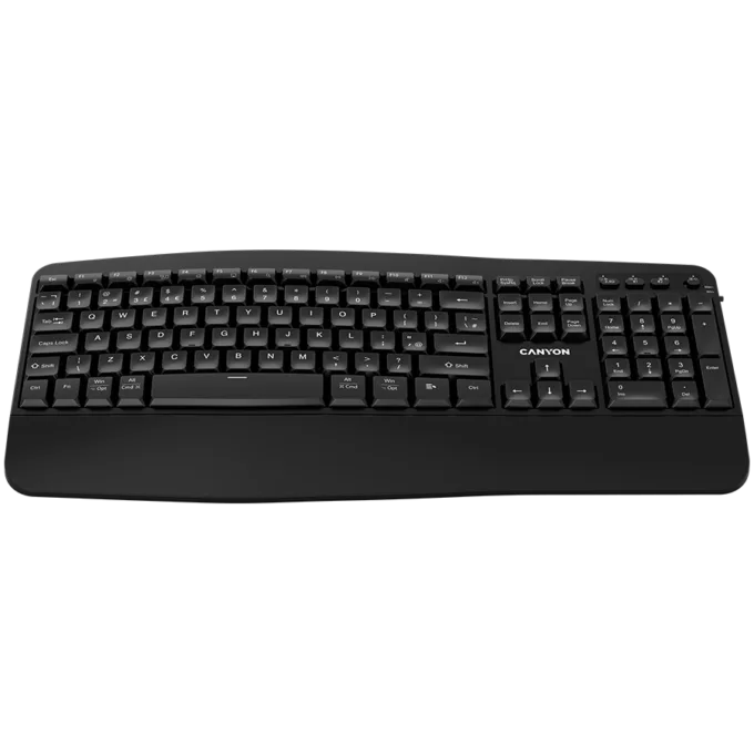 CANYON keyboard HKB-W6 Wireless Black — image 1