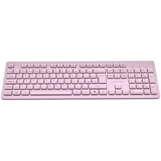 CANYON keyboard HKB-W01 UK/US AAA Wireless Pink — image 2