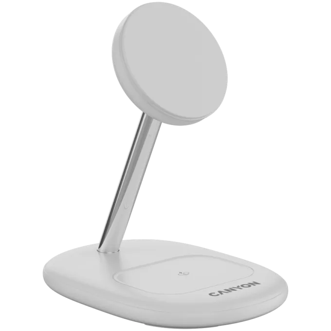 CANYON wireless charger WCS-205 15W Qi2 2in1 White — image 3