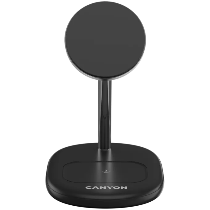 CANYON wireless charger WCS-205 15W Qi2 2in1 Black — image 2
