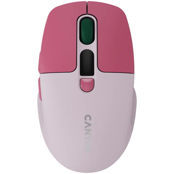 CANYON mouse MW-26 LCD Silent Dual Mode Wireless Pink — image 1