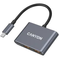 CANYON hub DS-3 3in1 USB-C Dark Grey