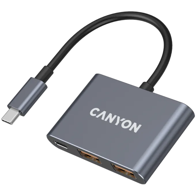CANYON hub DS-3 3in1 USB-C Dark Grey — image 1