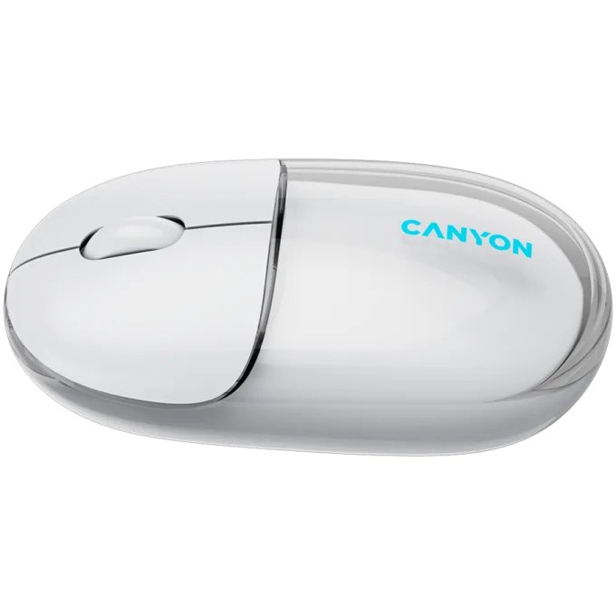 CANYON mouse OnClick 24 BT/ Wireless Transparent/White — image 4