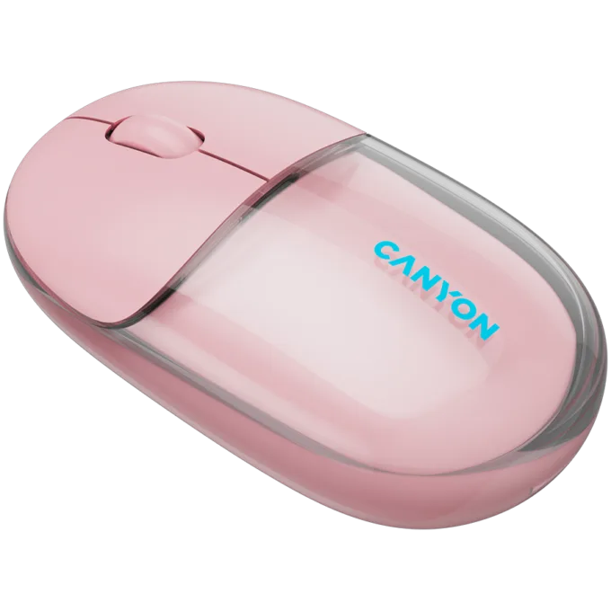 CANYON mouse OnClick 24 BT/ Wireless Transparent/Pink — image 3