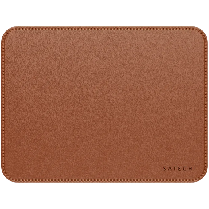 SATECHI Vegan-Leather Premium Mouse Pad (Brown) — image 1
