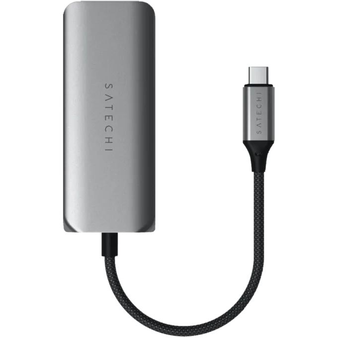 SATECHI 4-in-1 USB-C Hub with 2.5 Gigabit Ethernet - Space Gray — image 1