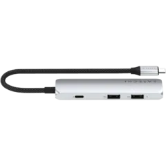 SATECHI 4-in-1 USB-C Slim Multiport Adapter 4K (Silver)