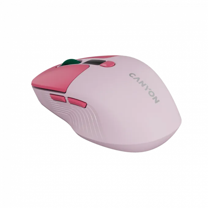 CANYON mouse MW-26 LCD Silent Dual Mode Wireless Pink — image 5