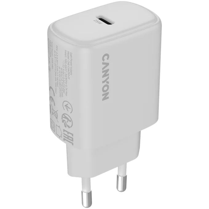 CANYON charger OnCharge 250 25W 1xPD EU White — image 1