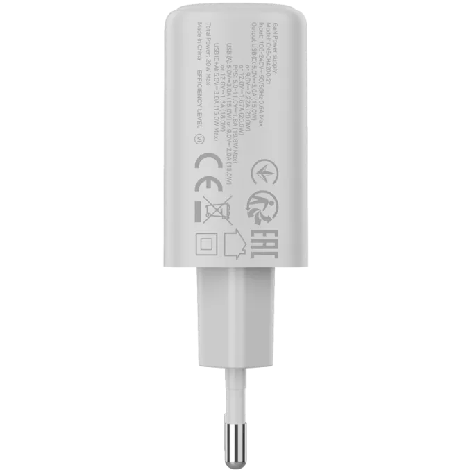 CANYON charger OnCharge 200 20W 1xPD 1xQC EU White — image 3
