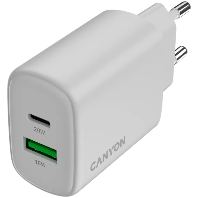 CANYON charger OnCharge 200 20W 1xPD 1xQC EU White — image 4
