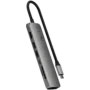 SATECHI 7-in-1 USB-C Slim Multiport Adapter with Ethernet (Space Grey)