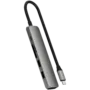 SATECHI 6-in-1 USB-C Slim Multiport Adapter (Space Grey)