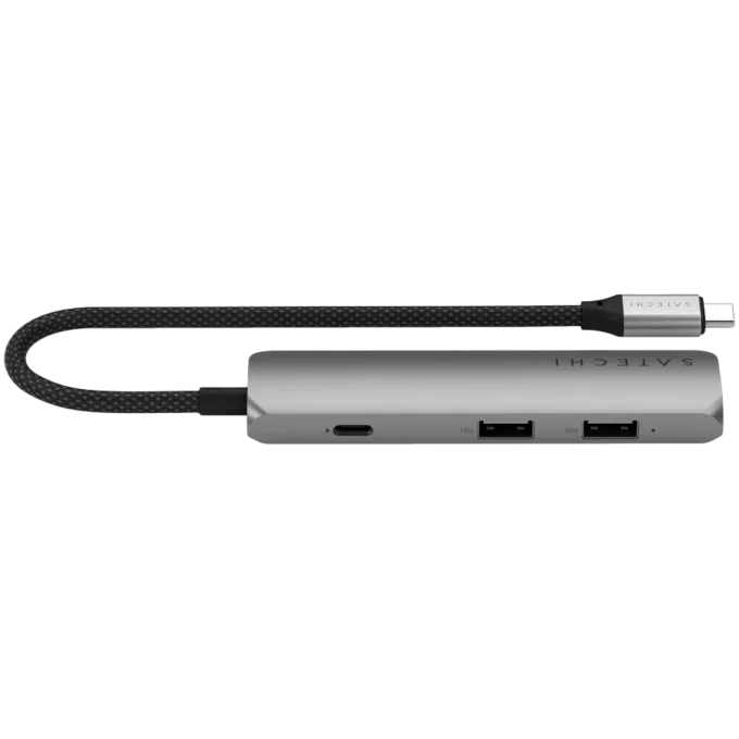 SATECHI 4-in-1 USB-C Slim Multiport Adapter 4K (Space Grey) — image 4
