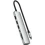 SATECHI 7-in-1 USB-C Slim Multiport Adapter with Ethernet (Silver)